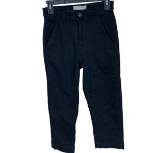 Women's Everlane Black High Rise Straight Leg Crop Denim Jeans Size 0 Short